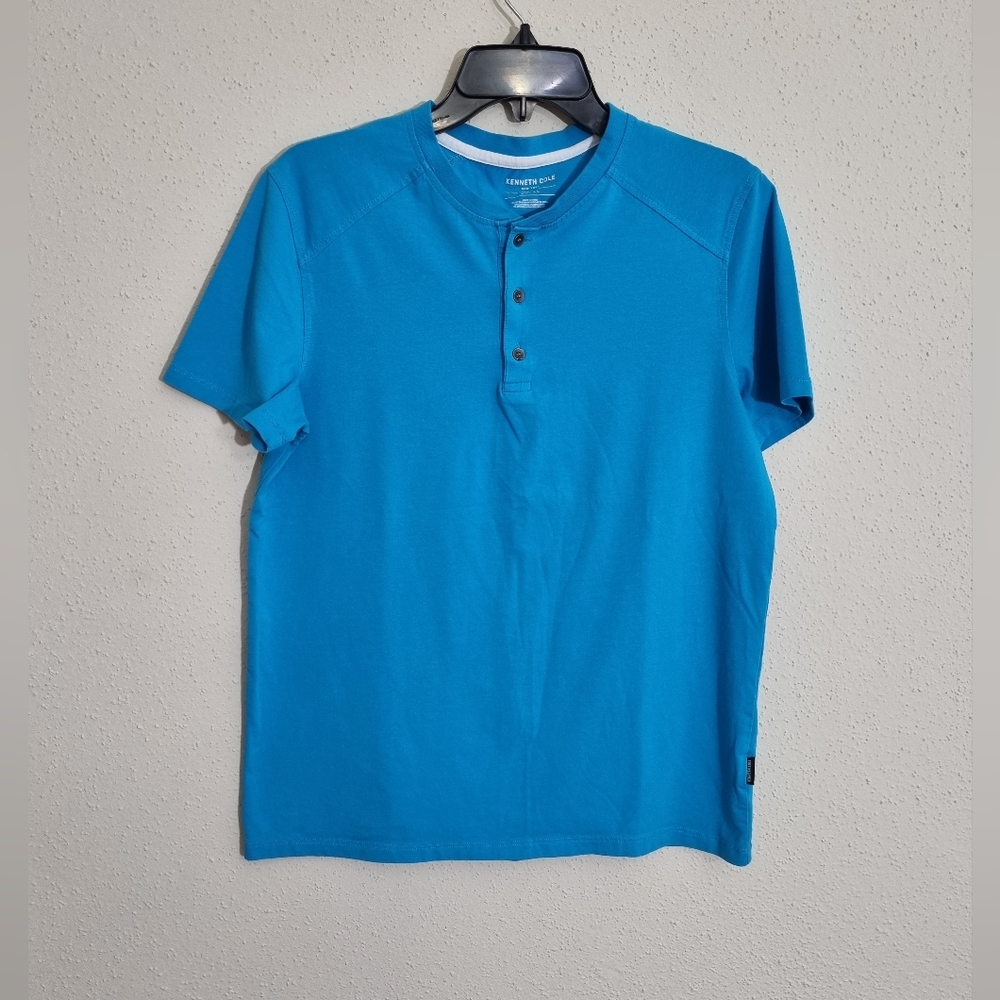 Blue Henley Shirt - Picture 2 of 5